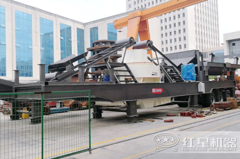 移動式制砂機，轉(zhuǎn)場方便的河石制砂機